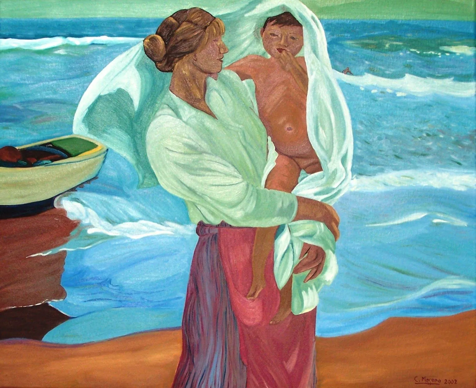 Saliendo del baño (Sorolla) Óleo sobre lienzo. 73 x 60 cm. 350 € Saliendo del baño (Sorolla) Óleo sobre lienzo. 73 x 60 cm. 350 €