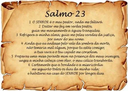 SALMO 23 - Ariquemes AGORA - A notícia no seu tempo SALMO 23 - Ariquemes AGORA - A notícia no seu tempo