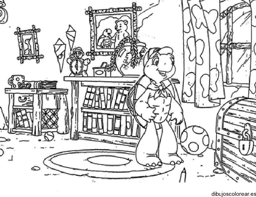 Salon de classes Colouring Pages