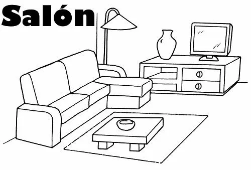 Salones para colorear - Imagui