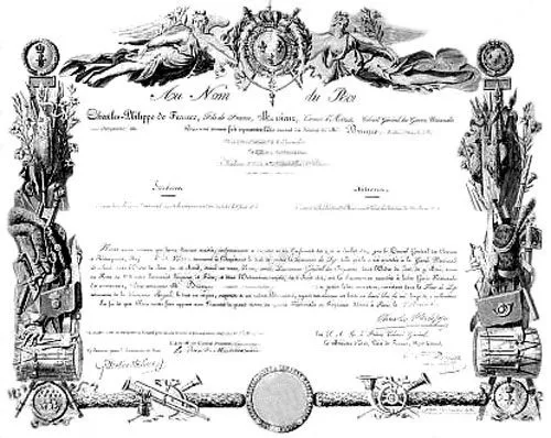 Salón del Trono: LA ORDEN DE LA FLOR DE LIS (1814)