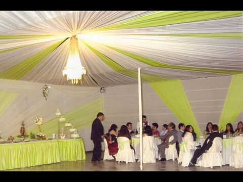 decoraciones para fiestas de 15 años y matrimonios - YouTube