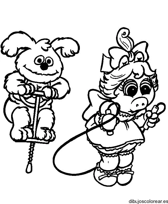 saltar la cuerdsaTrash Colouring Pages