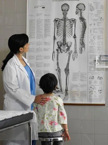 La salud de los huesos de los niños