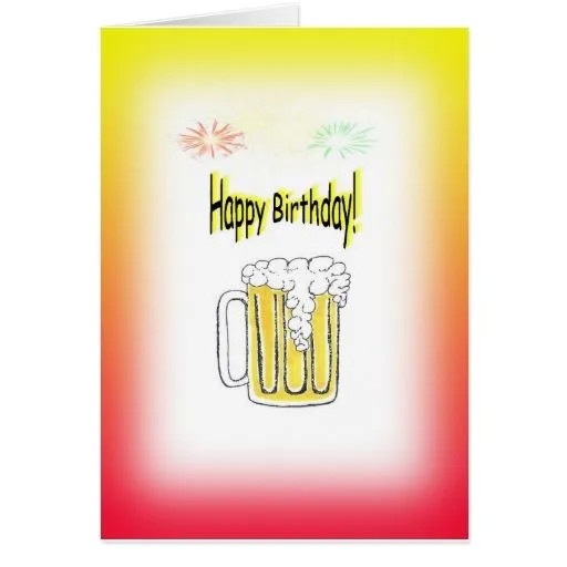 Saludo del cumpleaños de la cerveza con las ilustr tarjeton | Zazzle Saludo del cumpleaños de la cerveza con las ilustr tarjeton | Zazzle