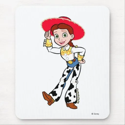 Saludo derecho de la vaquera de Toy Story Jesse Mouse Pad | Zazzle