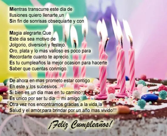 Saludos de cumpleaños para dedicar y compartir ~ Frases de cumpleaños Saludos de cumpleaños para dedicar y compartir ~ Frases de cumpleaños