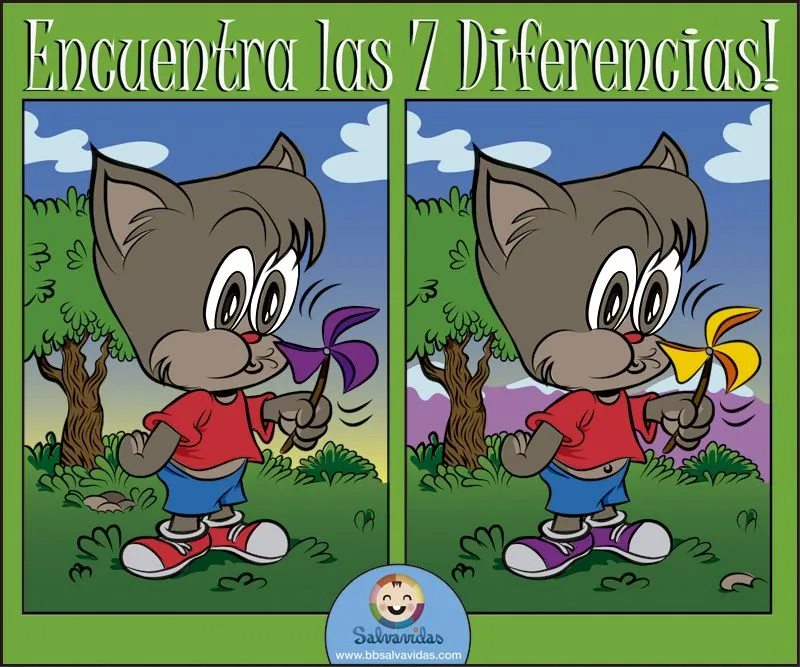salvavidas: Juego: Las 7 Diferencias!