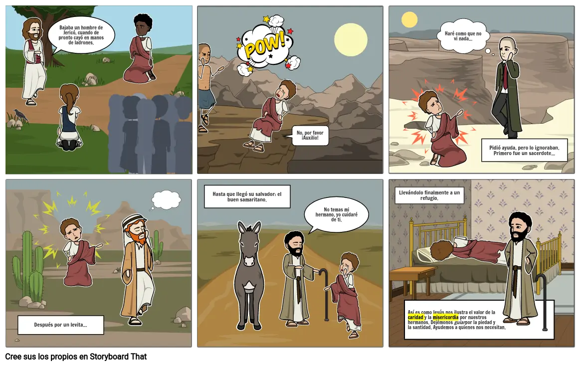 Buen Samaritano Storyboard por a31ee512