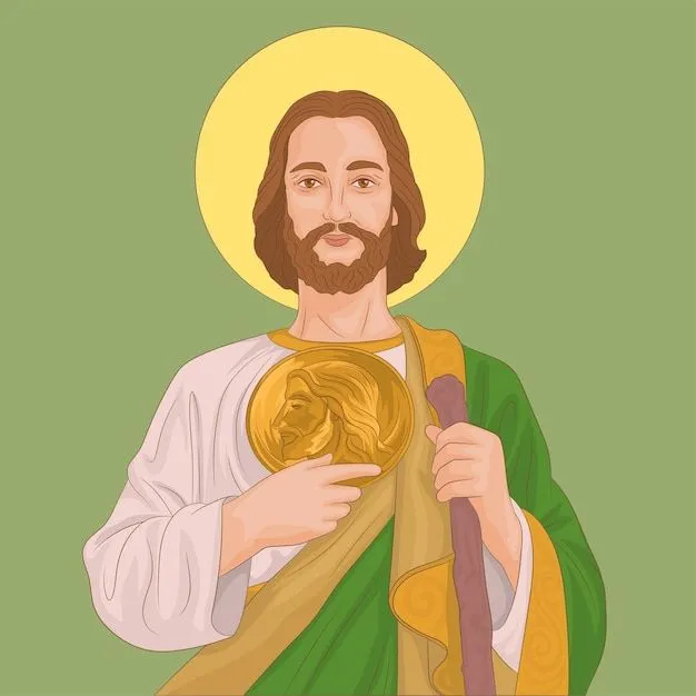 San judas tadeo apóstol de jesús | Vector Premium San judas tadeo apóstol de jesús | Vector Premium
