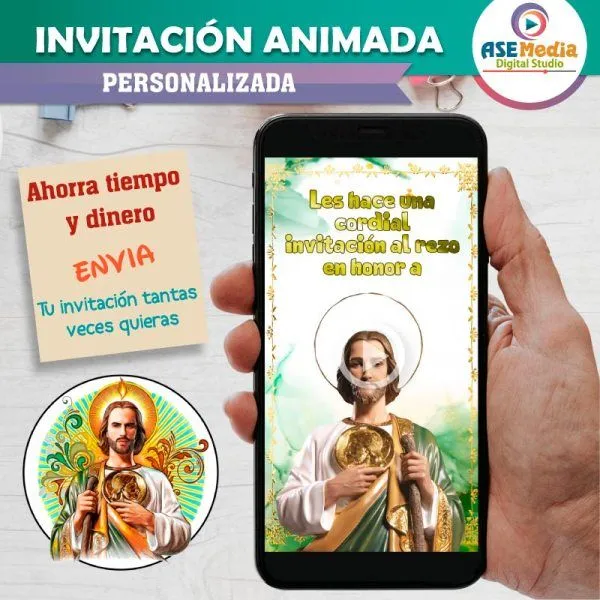 San Judas Tadeo Rezo Invitación Animada Personalizada en Video – AseMedia Digital Studio San Judas Tadeo Rezo Invitación Animada Personalizada en Video – AseMedia Digital Studio