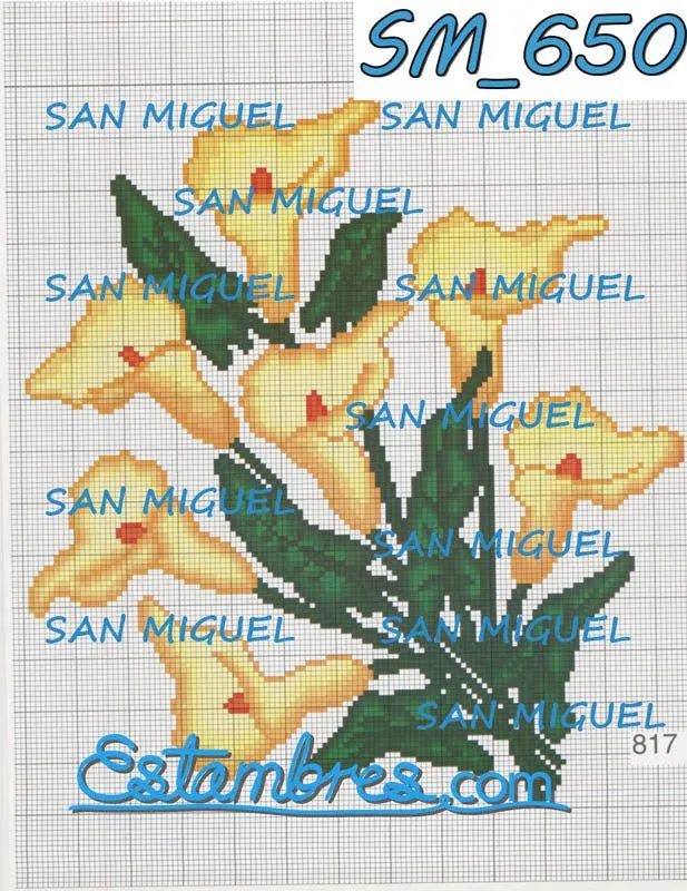 SAN MIGUEL [SM637-701] - 3 de 7 - Esquemas para Bordardo Punto de Cruz -  Estambres.com