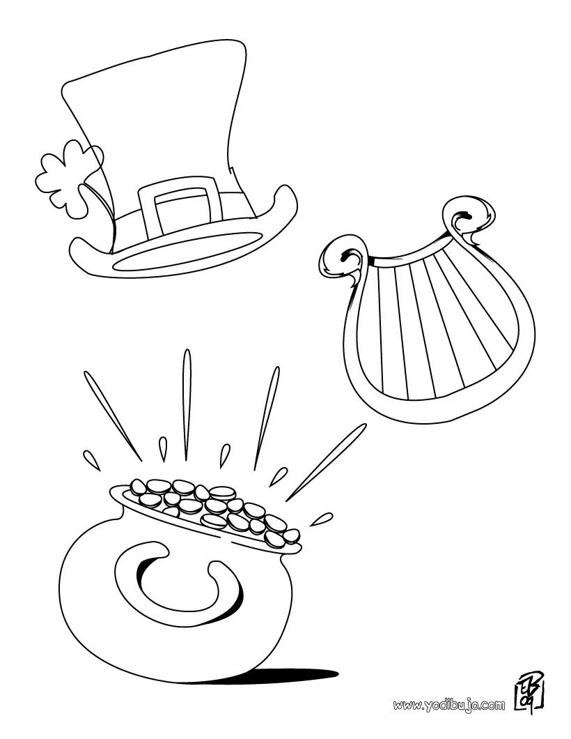 ... de San patricio para pintar - Dibujos para colorear SAN PATRICIO