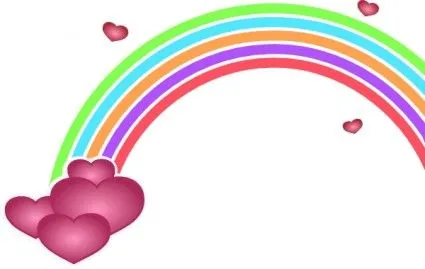 San Valentín Arco Iris Clip Art-Vector Clip Art-vector Libre ...