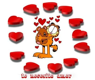 San Valentín: Garfield te quiero mucho | Para San Valentín