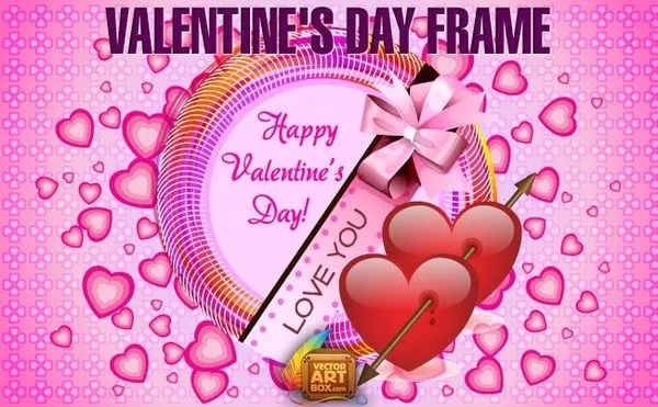 Día de San Valentín marco Vector del corazón - vectores gratis ... Día de San Valentín marco Vector del corazón - vectores gratis ...