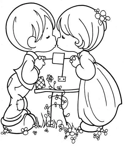 Dibujos para colorear e imprimir de Preciosos Momentos - Imagui