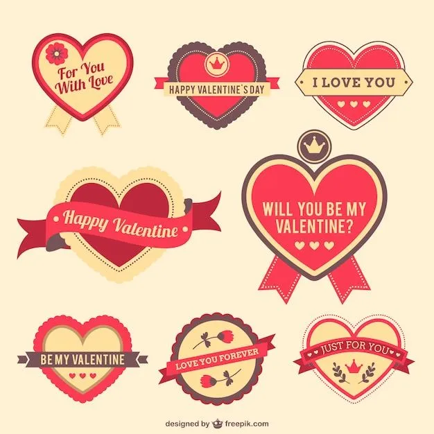San Valentin Sticker | Fotos y Vectores gratis San Valentin Sticker | Fotos y Vectores gratis