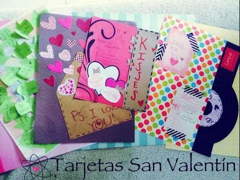 SAN VALENTIN ♥ 8 TUTORIALES fáciles • Decora tu tarjetas para ...