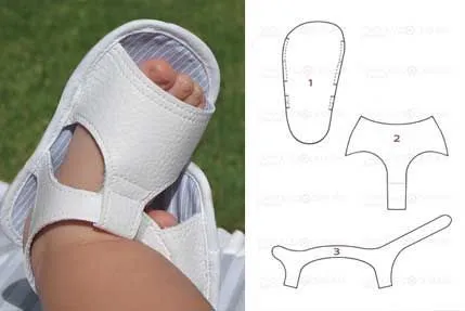 sandal-baby-DIY-patron | Bebe | Pinterest