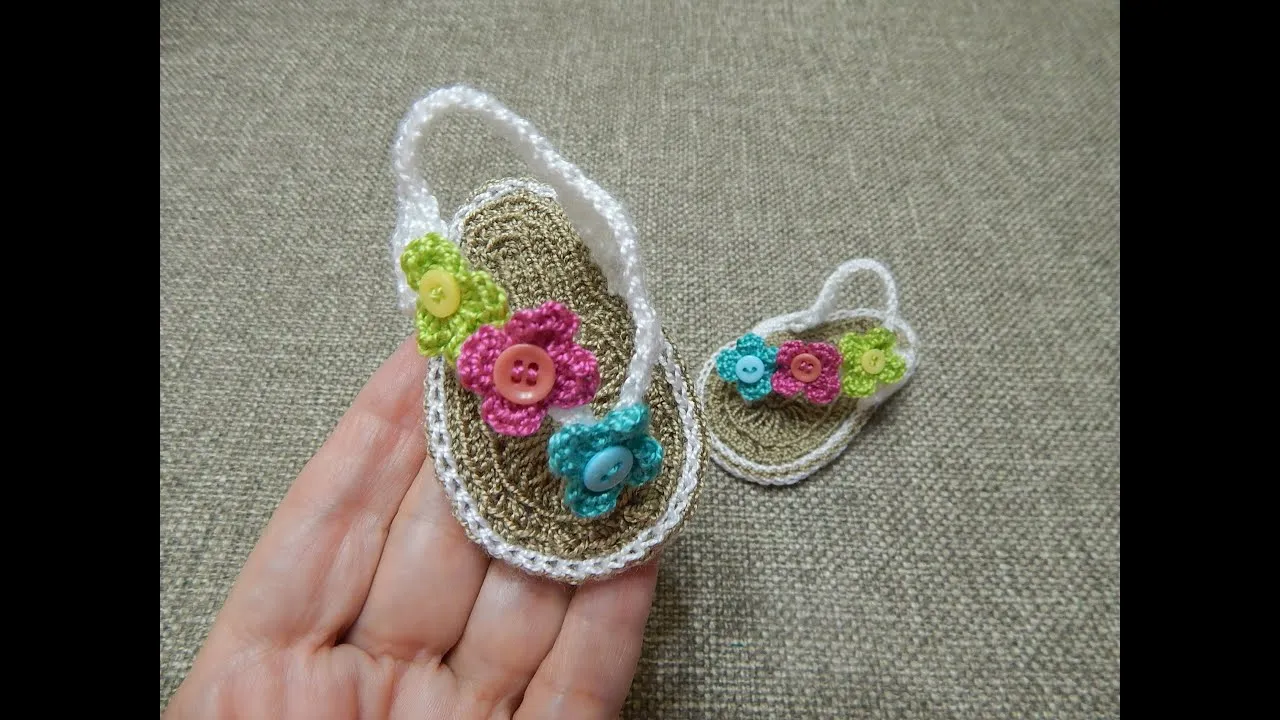 Sandalias para Bebe Crochet - YouTube