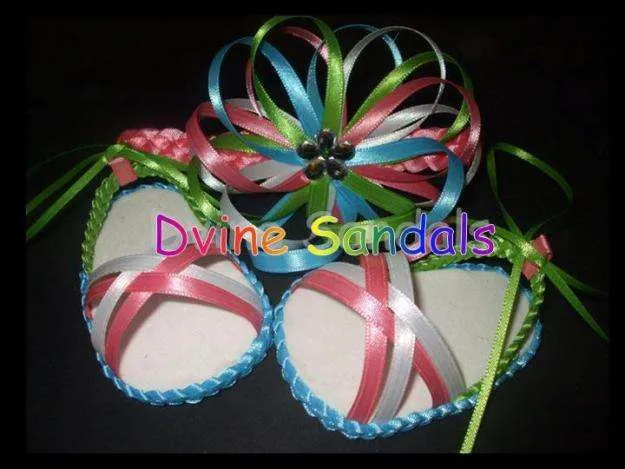 Sandalias para bebes & lazos hechas a mano - Caguas, Puerto Rico ... Sandalias para bebes & lazos hechas a mano - Caguas, Puerto Rico ...