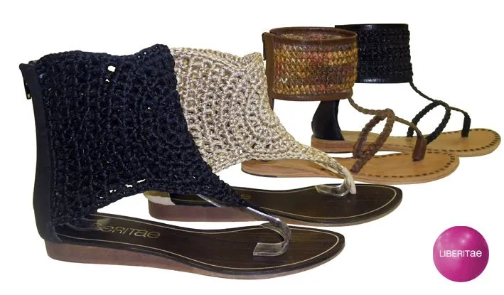 Sandalias de crochet para dama - Imagui
