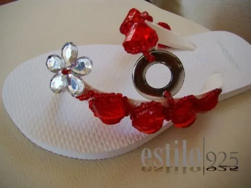 Sandalias decoradas con piedras de cristal - Imagui Sandalias decoradas con piedras de cristal - Imagui