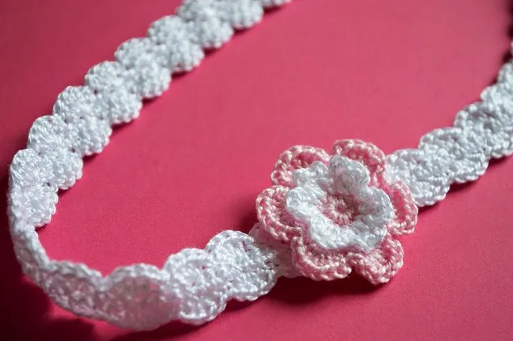 Sandalias con diademas de ganchillo para bebé | labores punto y ... Sandalias con diademas de ganchillo para bebé | labores punto y ...
