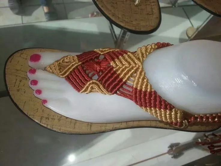 Sandalias macrame cris - Imagui