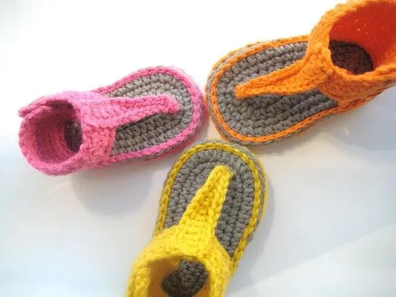 Sandalias a crochet paso a paso para bebé - Imagui