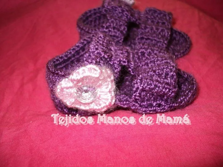 Sandalias de niña tejidas - Imagui
