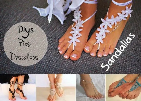 Como hacer 9 Sandalias para Pies Descalzos - enrHedando Como hacer 9 Sandalias para Pies Descalzos - enrHedando