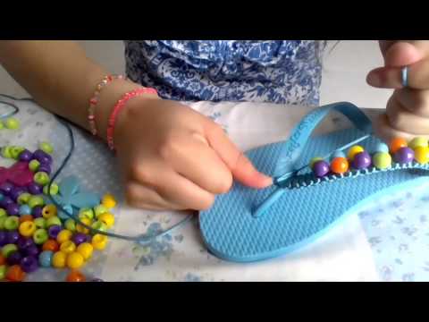 Como decorar sandalias - YouTube