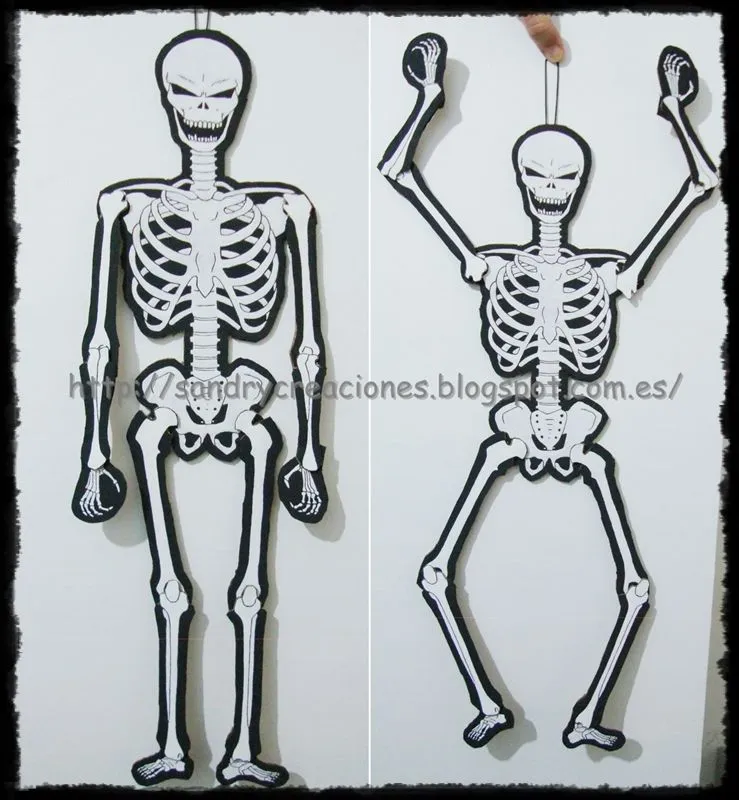 SanDryCreaciones: Esqueleto articulado de Halloween SanDryCreaciones: Esqueleto articulado de Halloween