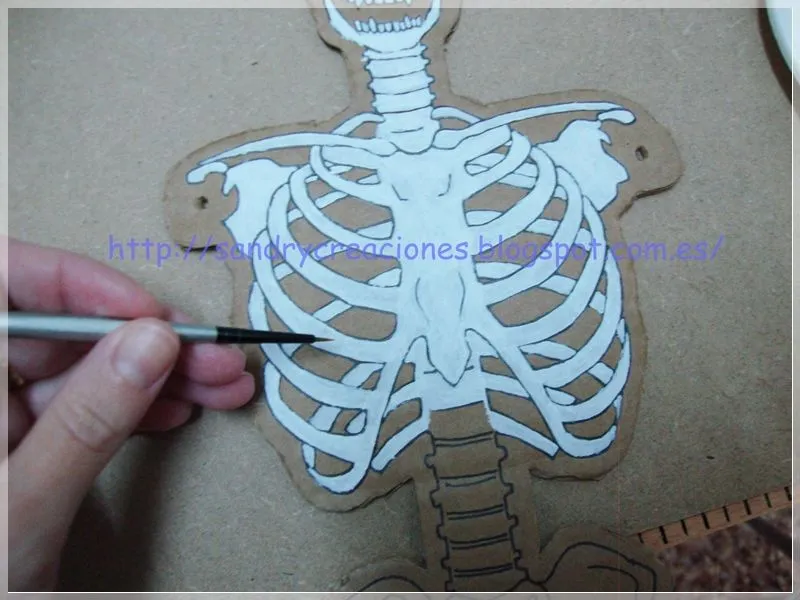 SanDryCreaciones: Esqueleto articulado de Halloween SanDryCreaciones: Esqueleto articulado de Halloween