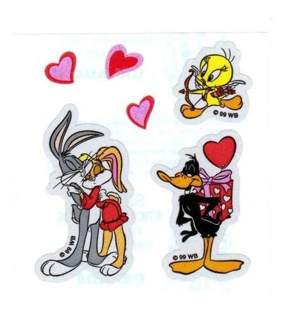 Sandylion Bugs Bunny & Lola in Love Sticker by CollectorsWarehouse Sandylion Bugs Bunny & Lola in Love Sticker by CollectorsWarehouse