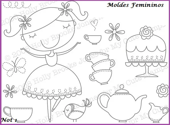 Santa Clara Artesanato: Moldes Infantis
