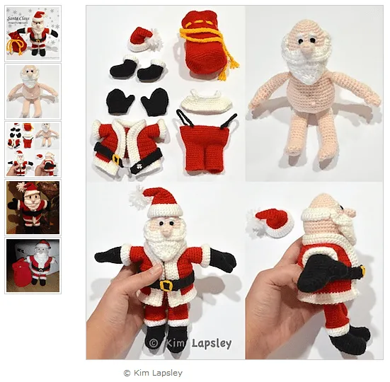 Santa Claus Amigurimi. De Tiendas... - Patrones Crochet Santa Claus Amigurimi. De Tiendas... - Patrones Crochet