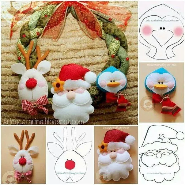 Santa-claus-fieltro-grande-para-puerta-con-molde.jpg (604×604 ... Santa-claus-fieltro-grande-para-puerta-con-molde.jpg (604×604 ...