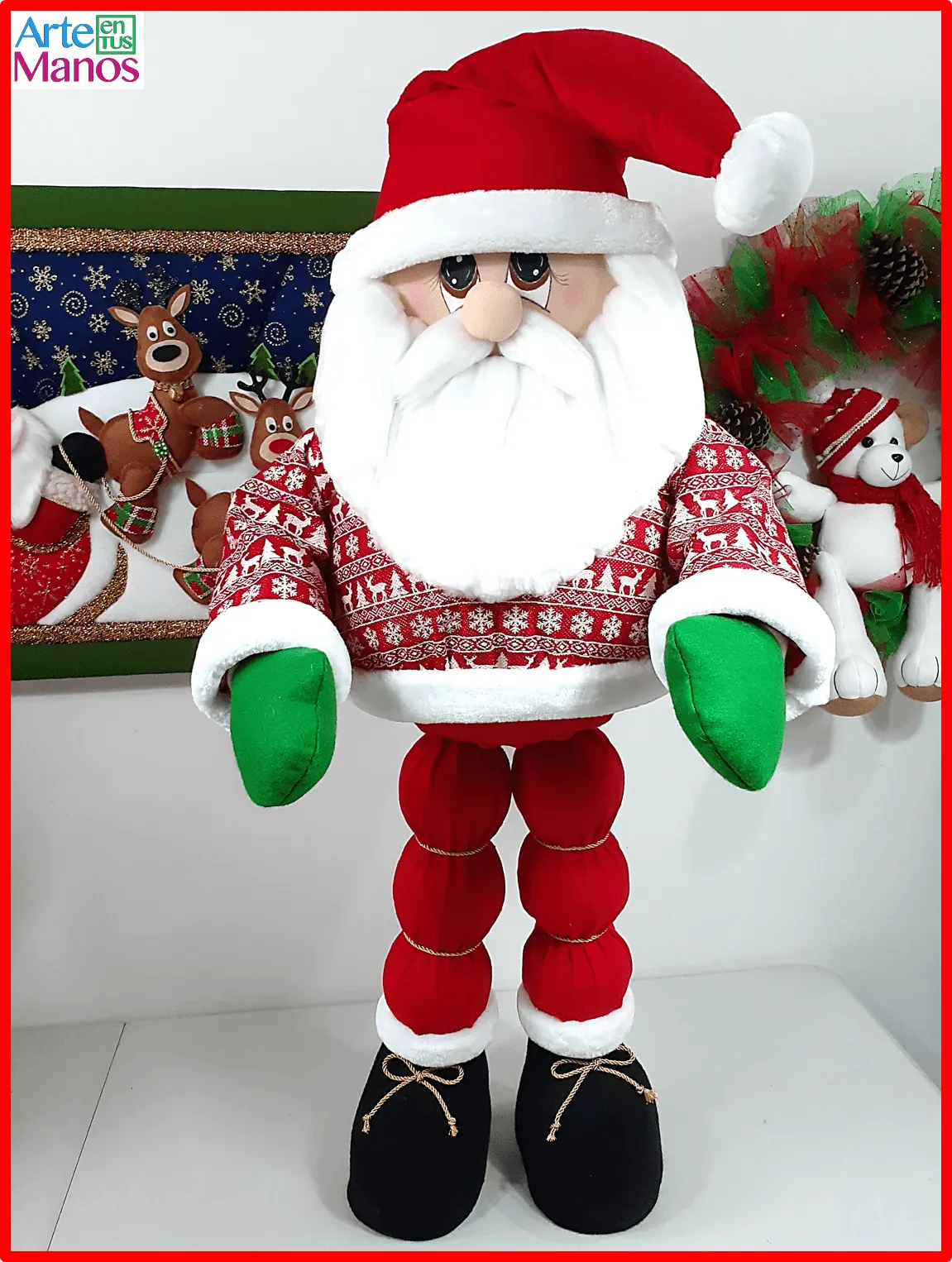 Cómo hacer un Santa Claus Grande 1.10 mt Paso a Paso - Arte en Tus Manos con Lili y Sam Cómo hacer un Santa Claus Grande 1.10 mt Paso a Paso - Arte en Tus Manos con Lili y Sam