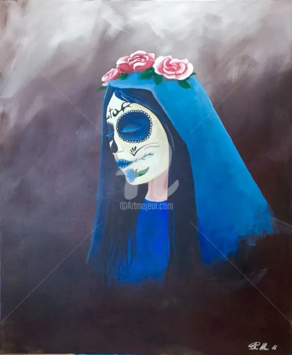 Santa Muerte, Pintura por Pietro Mari | Artmajeur Santa Muerte, Pintura por Pietro Mari | Artmajeur