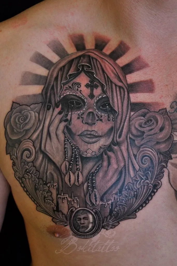 Santa Muerte Tattoo by Bokitattoo on DeviantArt