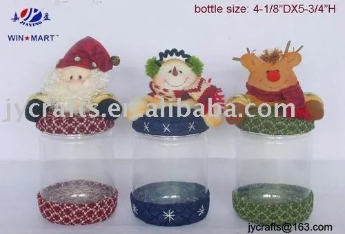 De Santa muñeco de nieve del reno de la navidad de la botella de ... De Santa muñeco de nieve del reno de la navidad de la botella de ...
