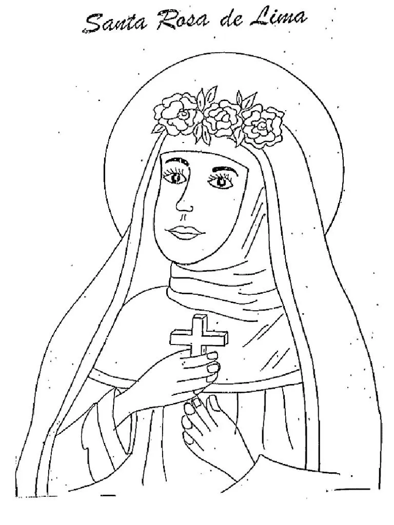 Santa Rosa de Lima para Armar y Pintar | PDF Santa Rosa de Lima para Armar y Pintar | PDF