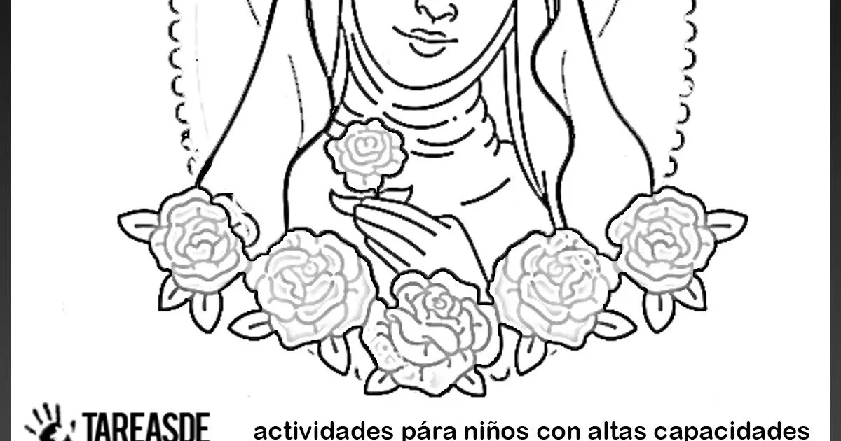Santa Rosa de Lima para colorear