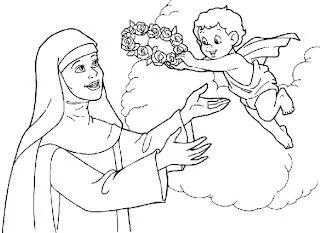 Dibujos de Santa Rosa de Lima para Colorear | Dibujos para Niños Dibujos de Santa Rosa de Lima para Colorear | Dibujos para Niños