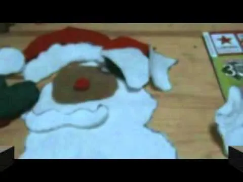 santaclaus en fieltro - YouTube