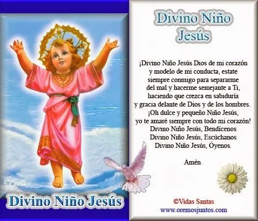 BLOG CATÓLICO GOTITAS ESPIRITUALES: DIVINO NIÑO JESUS - ORACIONES