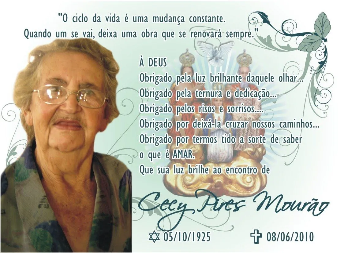 Mensagem para santinho - Imagui